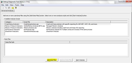 debug diagnostic tool