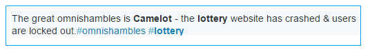 twitter lottery comment