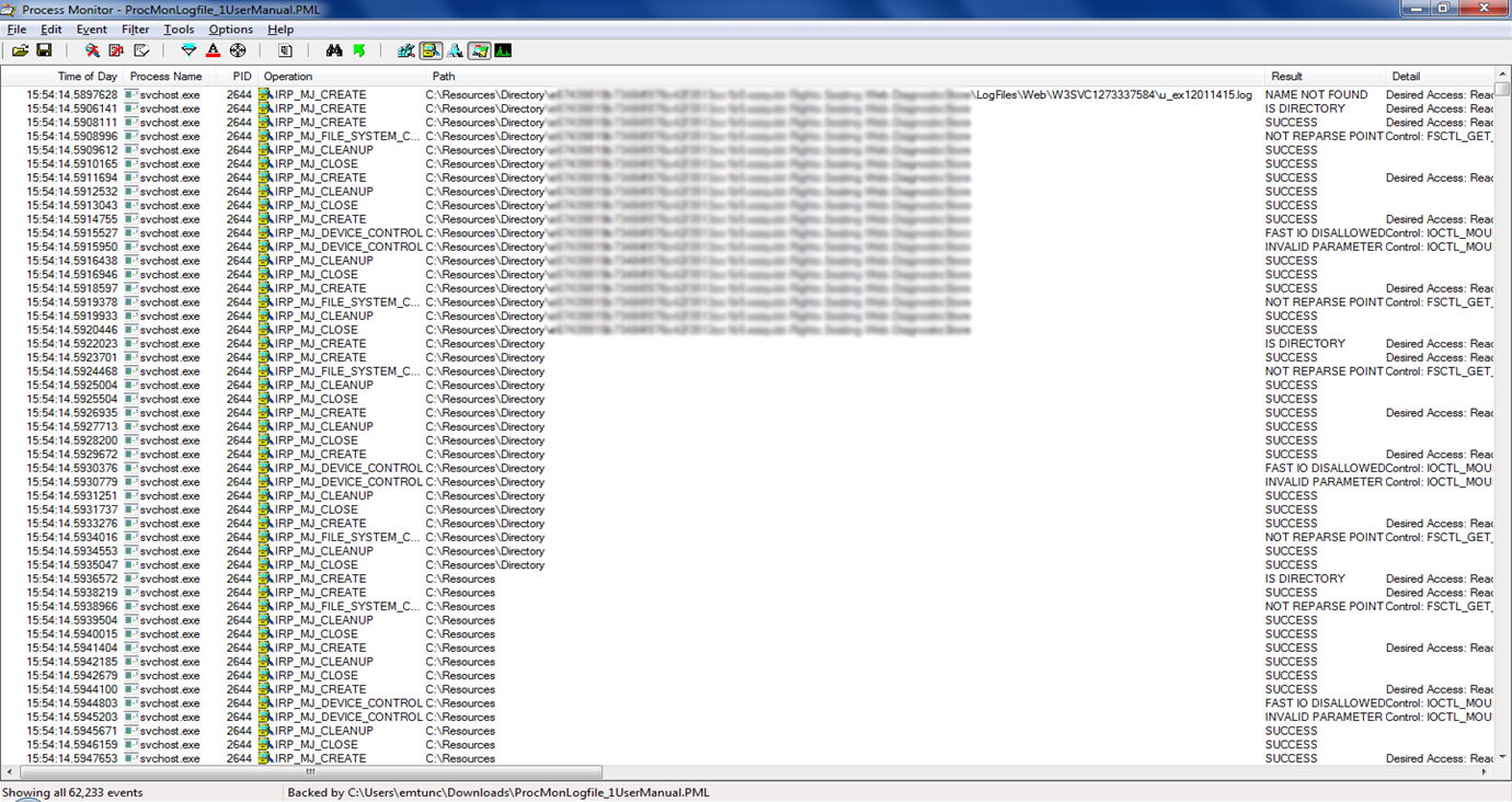 Part 1 - Tools to Help Diagnose Performance Issues: ProcMon